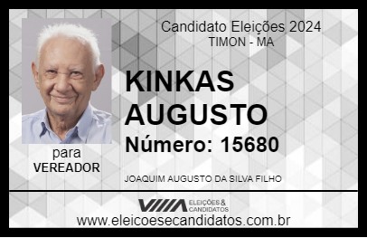 Candidato KINKAS AUGUSTO 2024 - TIMON - Eleições