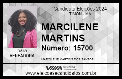 Candidato MARCILENE MARTINS 2024 - TIMON - Eleições