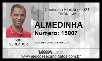 Candidato ALMEDINHA 2024 - TIMON - Eleições