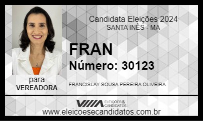 Candidato FRAN 2024 - SANTA INÊS - Eleições