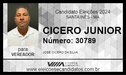 Candidato CICERO JUNIOR 2024 - SANTA INÊS - Eleições