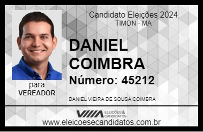 Candidato DANIEL COIMBRA 2024 - TIMON - Eleições