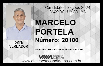 Candidato MARCELO PORTELA 2024 - PAÇO DO LUMIAR - Eleições