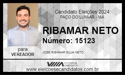 Candidato RIBAMAR NETO 2024 - PAÇO DO LUMIAR - Eleições