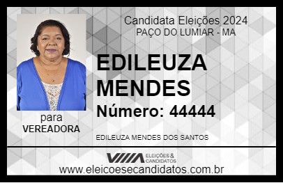 Candidato EDILEUZA MENDES 2024 - PAÇO DO LUMIAR - Eleições