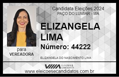 Candidato ELIZANGELA LIMA 2024 - PAÇO DO LUMIAR - Eleições