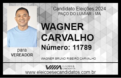 Candidato WAGNER CARVALHO 2024 - PAÇO DO LUMIAR - Eleições