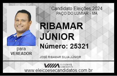 Candidato RIBAMAR JÚNIOR 2024 - PAÇO DO LUMIAR - Eleições