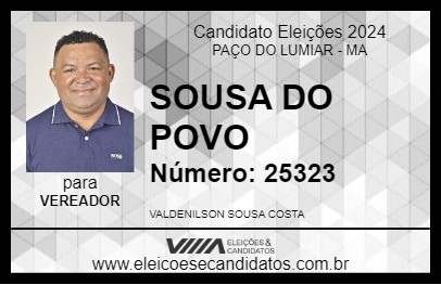 Candidato SOUSA DO POVO 2024 - PAÇO DO LUMIAR - Eleições