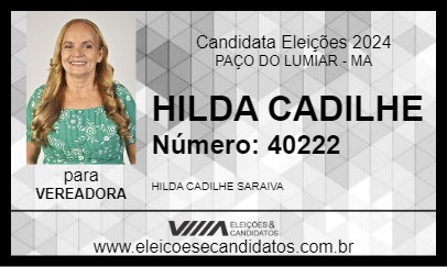 Candidato HILDA CADILHE 2024 - PAÇO DO LUMIAR - Eleições