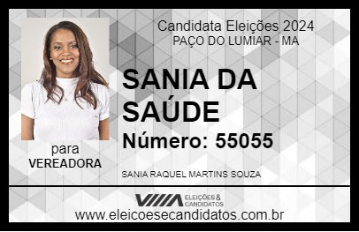 Candidato SANIA DA SAÚDE 2024 - PAÇO DO LUMIAR - Eleições