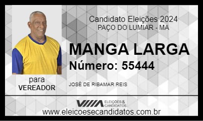 Candidato MANGA LARGA 2024 - PAÇO DO LUMIAR - Eleições