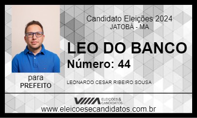 Candidato LEO DO BANCO 2024 - JATOBÁ - Eleições