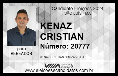 Candidato KENAZ  CRISTIAN 2024 - SÃO LUÍS - Eleições