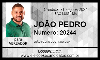 Candidato JOÃO PEDRO 2024 - SÃO LUÍS - Eleições