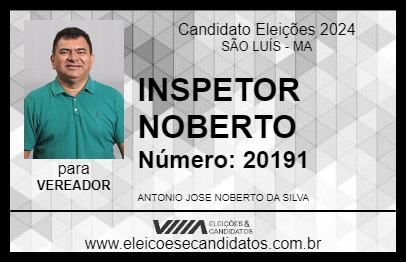 Candidato INSPETOR NOBERTO 2024 - SÃO LUÍS - Eleições