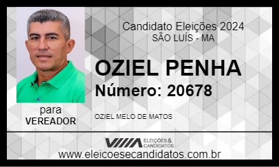 Candidato OZIEL PENHA 2024 - SÃO LUÍS - Eleições