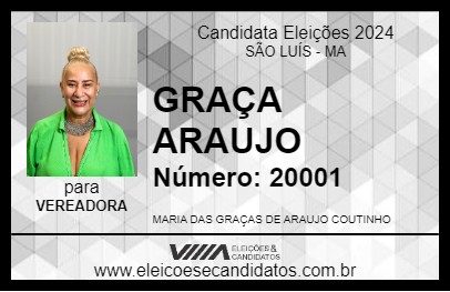 Candidato GRACINHA ARAÚJO 2024 - SÃO LUÍS - Eleições