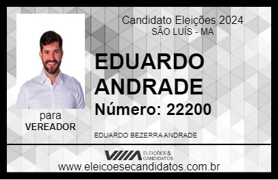 Candidato EDUARDO ANDRADE 2024 - SÃO LUÍS - Eleições