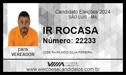 Candidato IR ROCASA 2024 - SÃO LUÍS - Eleições