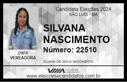 Candidato SILVANA NASCIMENTO 2024 - SÃO LUÍS - Eleições