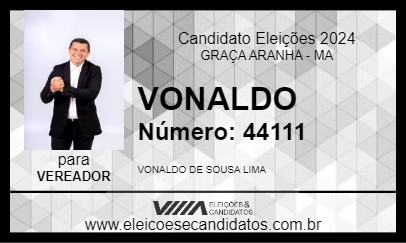 Candidato VONALDO 2024 - GRAÇA ARANHA - Eleições