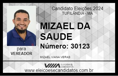 Candidato MIZAEL DA SAUDE 2024 - TUFILÂNDIA - Eleições