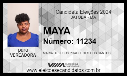 Candidato MAYAR 2024 - JATOBÁ - Eleições