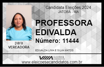 Candidato PROFESSORA EDIVALDA 2024 - JATOBÁ - Eleições