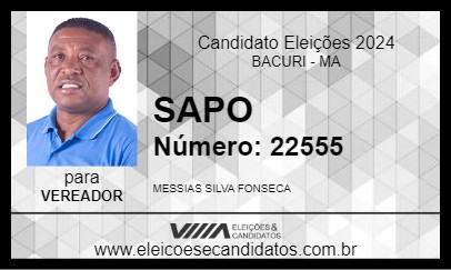 Candidato SAPO 2024 - BACURI - Eleições