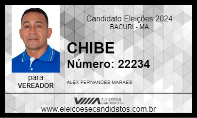 Candidato CHIBE 2024 - BACURI - Eleições