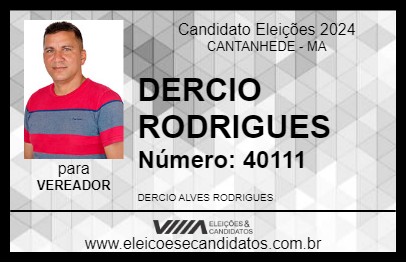 Candidato DERCIO RODRIGUES 2024 - CANTANHEDE - Eleições