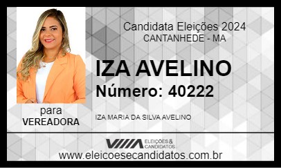 Candidato IZA AVELINO 2024 - CANTANHEDE - Eleições