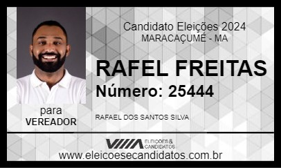 Candidato RAFAEL FREITAS 2024 - MARACAÇUMÉ - Eleições