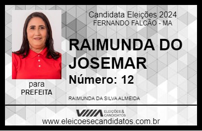 Candidato RAIMUNDA DO JOSEMAR 2024 - FERNANDO FALCÃO - Eleições