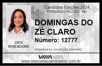 Candidato DOMINGAS DO ZÉ CLARO 2024 - FERNANDO FALCÃO - Eleições