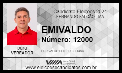 Candidato EMIVALDO 2024 - FERNANDO FALCÃO - Eleições