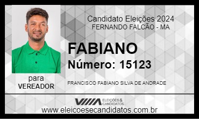 Candidato FABIANO 2024 - FERNANDO FALCÃO - Eleições