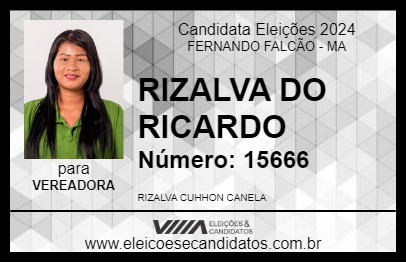 Candidato RIZALVA DO RICARDO 2024 - FERNANDO FALCÃO - Eleições