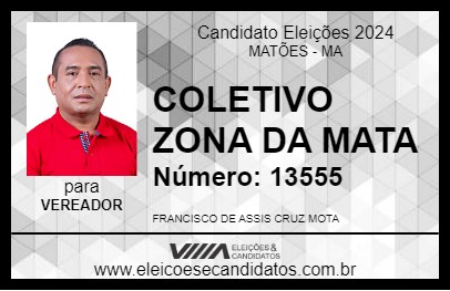 Candidato ASSIS COLETIVO DA MATA 2024 - MATÕES - Eleições