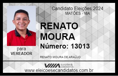 Candidato RENATO MOURA 2024 - MATÕES - Eleições