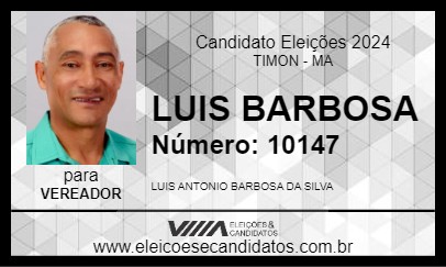 Candidato LUIS BARBOSA 2024 - TIMON - Eleições