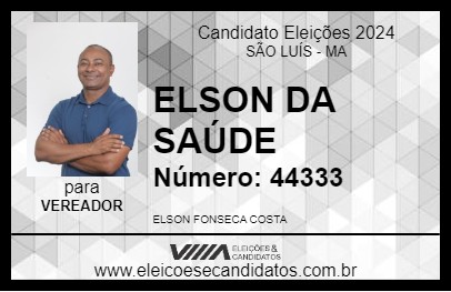 Candidato ELSON DA SAÚDE 2024 - SÃO LUÍS - Eleições