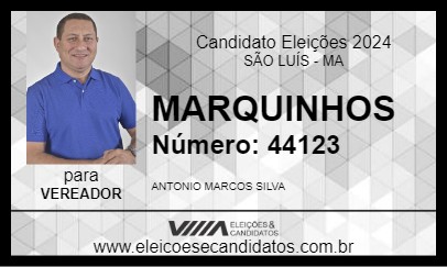 Candidato MARQUINHOS 2024 - SÃO LUÍS - Eleições