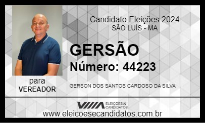 Candidato GERSÃO 2024 - SÃO LUÍS - Eleições