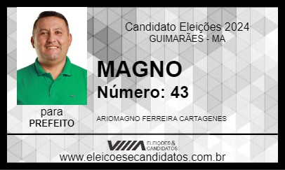 Candidato MAGNO 2024 - GUIMARÃES - Eleições