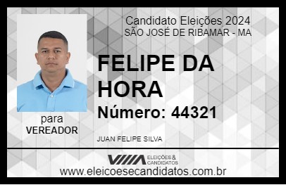 Candidato FELIPE DA HORA 2024 - SÃO JOSÉ DE RIBAMAR - Eleições