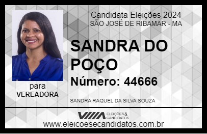 Candidato SANDRA DO POÇO 2024 - SÃO JOSÉ DE RIBAMAR - Eleições