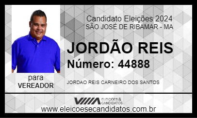 Candidato JORDÃO REIS 2024 - SÃO JOSÉ DE RIBAMAR - Eleições