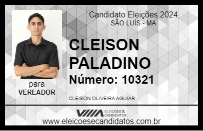 Candidato CLEISON PALADINO 2024 - SÃO LUÍS - Eleições